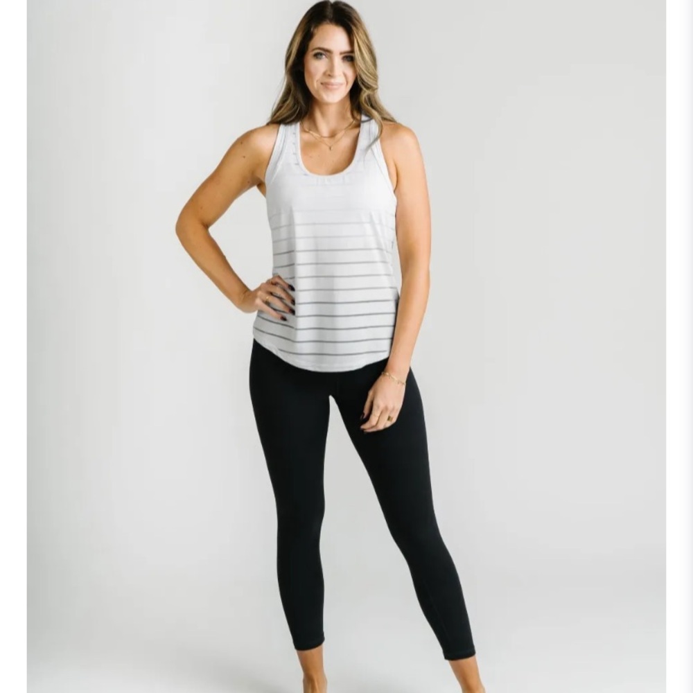 ZYIA Active White Havana Tank Top Athletic Women’s Size XXL